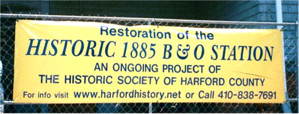 Banner at  Aberdeen B&O Station